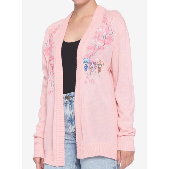 Hot Topic Fruits Basket Pink Cardigan 